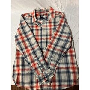 The North Face Button Down Shirt Men's Size Medium 100% Long Sleeves